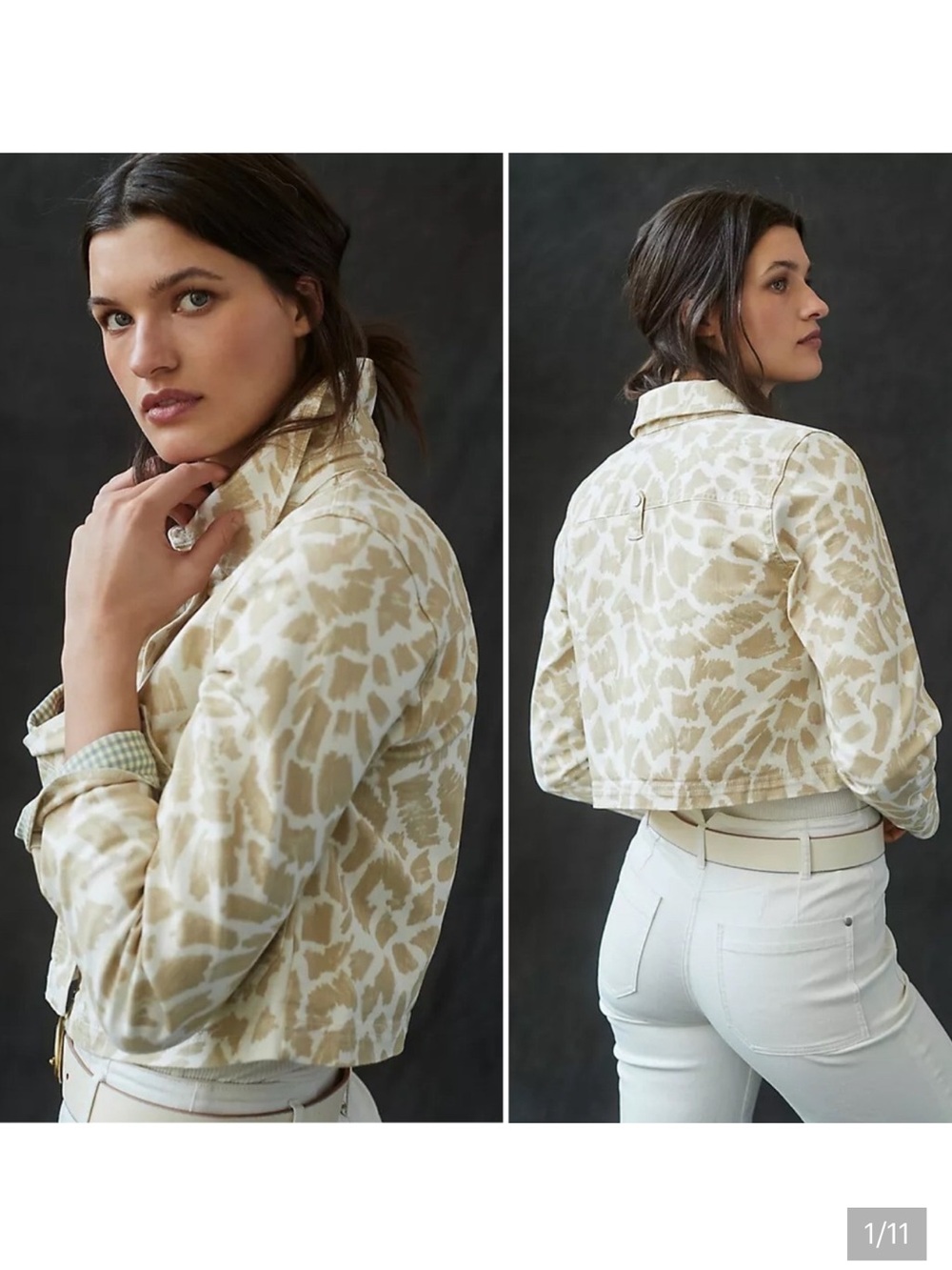 Anthropologie x Maeve - gardener cropped denim jacket